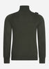 MA.Strum Truien  Roll neck knit - oil slick 