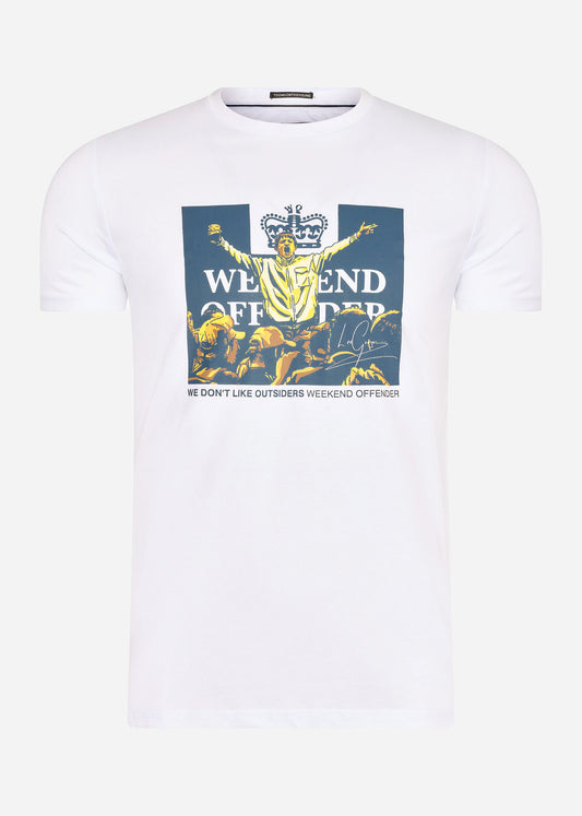 Weekend Offender T-shirts  Leo gregory - white 