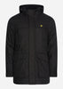 Lyle & Scott Jassen  Winter weight micro fleece lined parka - jet black 