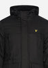 Lyle & Scott Jassen  Winter weight micro fleece lined parka - jet black 