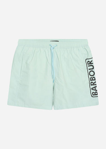 Barbour International Zwembroeken  Large logo swim short- pastel spruce 