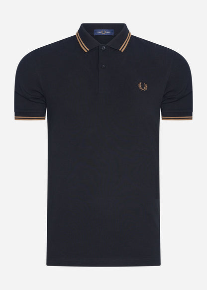 Fred Perry Polo's  Twin tipped fred perry shirt - black shaded stone 