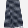 Lyle & Scott Sjaals  Tartan lambswool scarf - dark navy away blue bright blue 