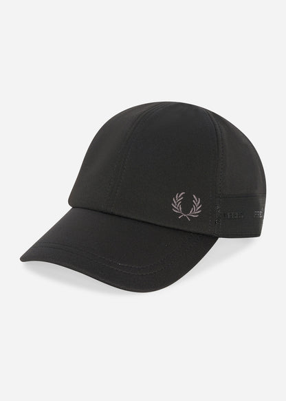 Fred Perry Petten  Tonal tape tricot cap - black 