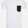 Lyle & Scott T-shirts  Contrast pocket t-shirt - white jet black 
