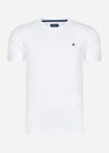 Hackett London T-shirts  Embroidered logo t-shirt - white 