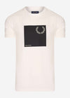 Fred Perry T-shirts  Laurel wreath graphic t-shirt q2 - snow white 