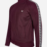 Fred Perry Vesten  Seasonal taped track jacket - oxblood gunmetal 