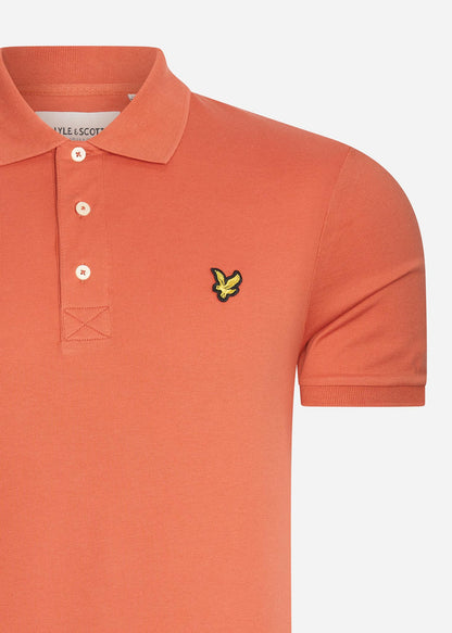 Lyle & Scott Polo's  Plain polo shirt - victory orange 