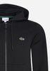 Lacoste Vesten  Zip through hoodie - black 