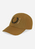 Fred Perry Petten  Laurel wreath ripstop cap - dark caramel 