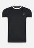 Fred Perry T-shirts  Taped ringer t-shirt - black 