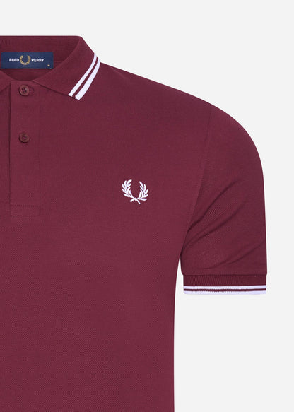 Fred Perry Polo's  Twin tipped fred perry shirt - port 