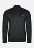 Fred Perry Truien  Taped half zip track top - black gold 