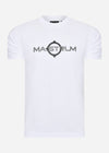 MA.Strum T-shirts  SS logo print tee - optic white 