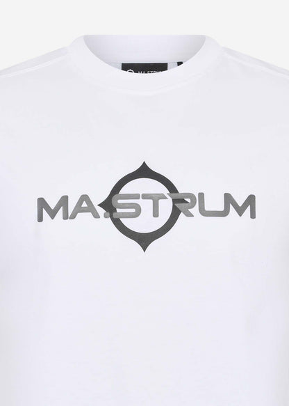 MA.Strum T-shirts  SS logo print tee - optic white 