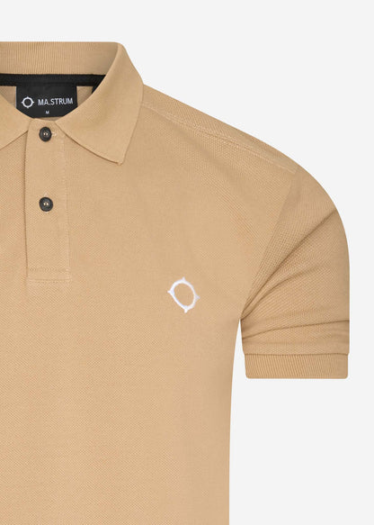 MA.Strum Polo's  SS pique polo - sand 