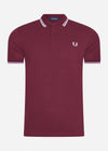 Fred Perry Polo's  Twin tipped fred perry shirt - port 