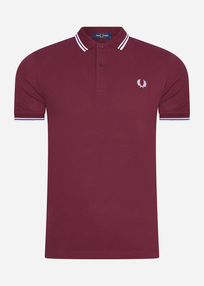 Fred Perry Polo's  Twin tipped fred perry shirt - port 