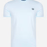 Fred Perry T-shirts  Ringer t-shirt - light ice 