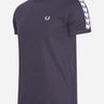 Fred Perry T-shirts  Taped ringer t-shirt - dark graphite 