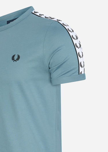 Fred Perry T-shirts  Taped ringer t-shirt - ash blue 