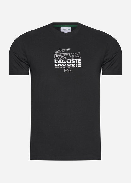 Lacoste T-shirts  Lacoste branding t-shirt - black 