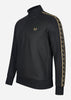 Fred Perry Truien  Taped half zip track top - black gold 