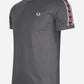 Fred Perry T-shirts  Contrast tape ringer t-shirt - gunmetal oxblood 