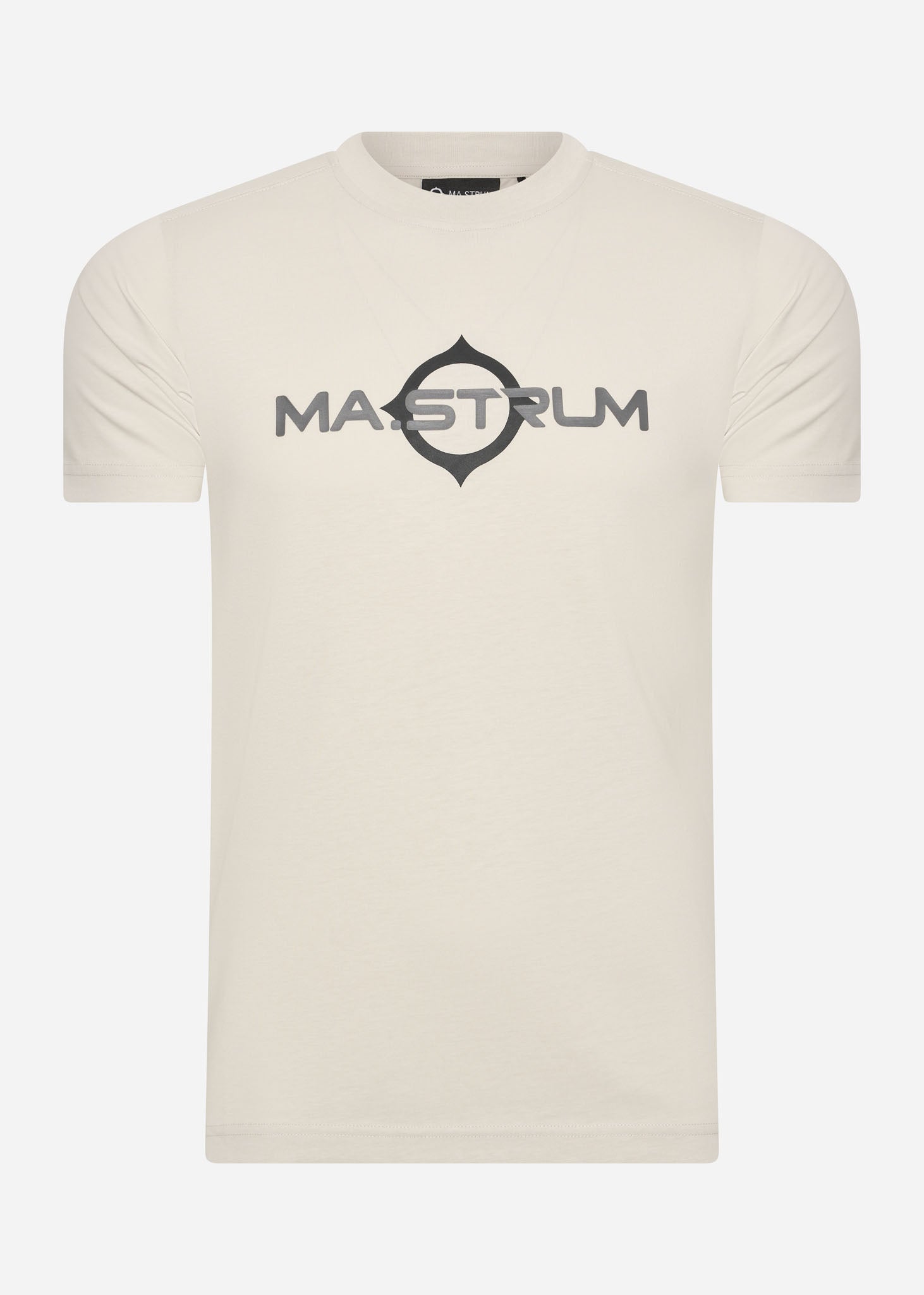 MA.Strum T-shirts  SS logo print tee - aluminium 