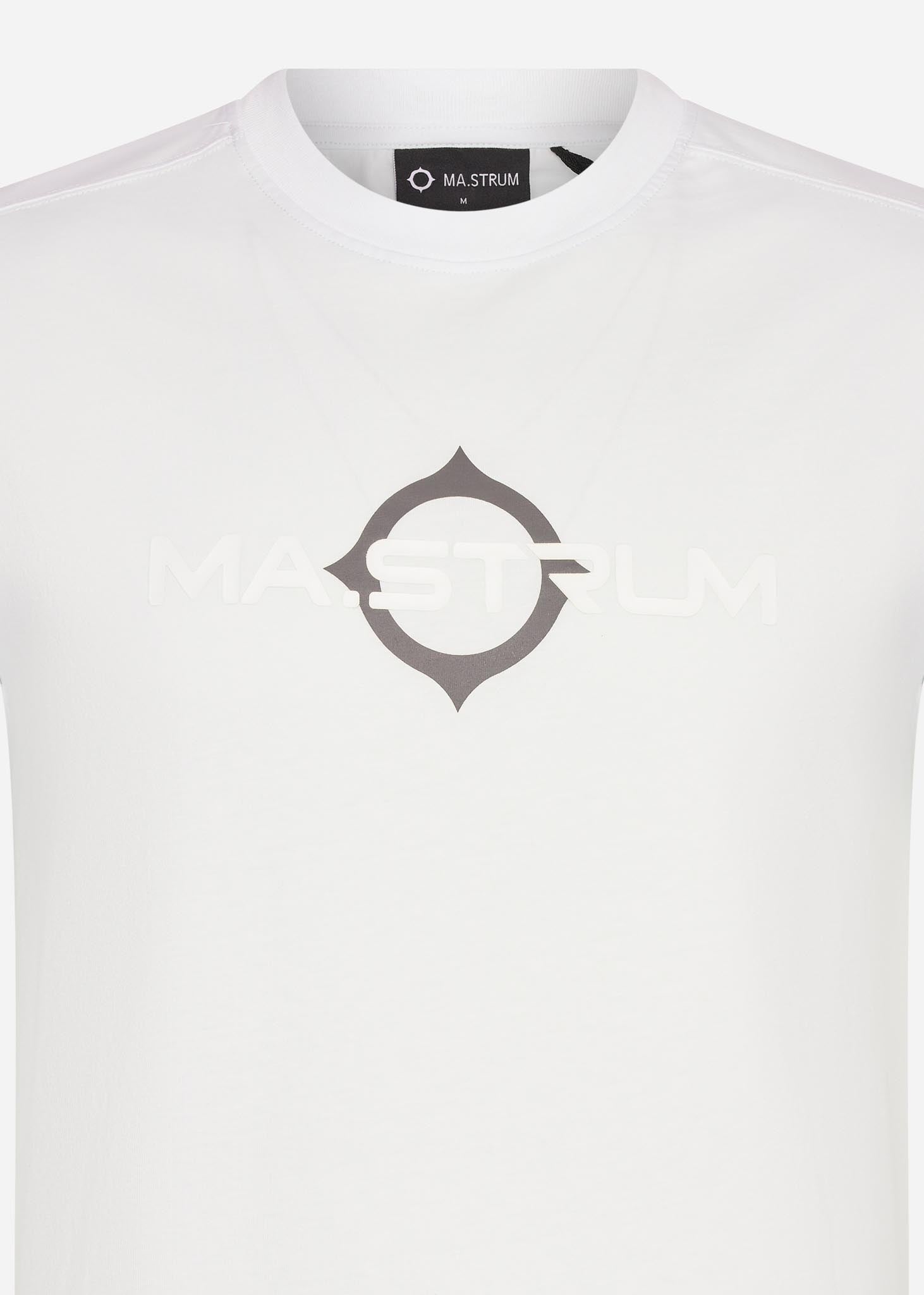 MA.Strum T-shirts  SS logo print tee - illusion blue 