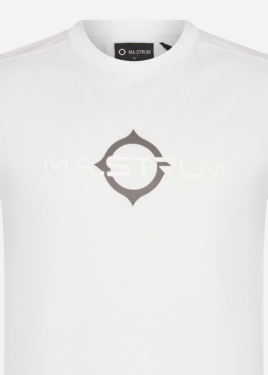 MA.Strum T-shirts  SS logo print tee - illusion blue 