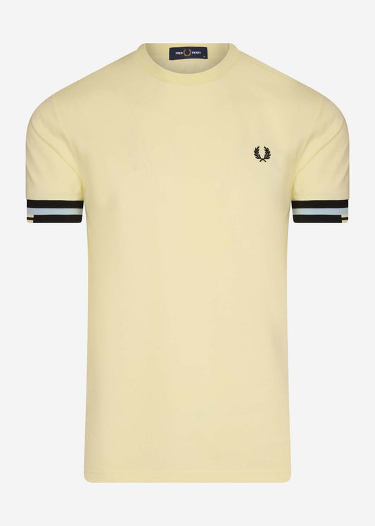 Fred Perry T-shirts  Abstract cuff t-shirt - lemon sorbet 