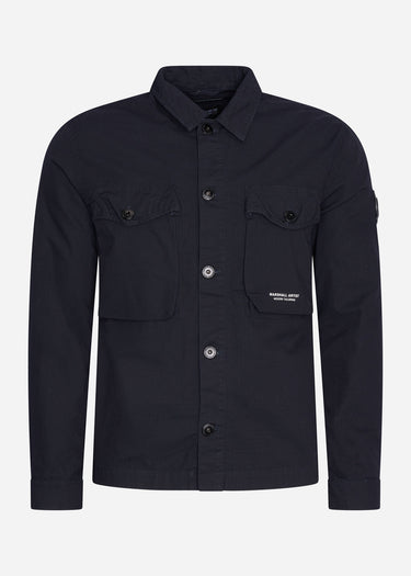 Marshall Artist Overshirts  Cotton ripstop overshirt - navy 