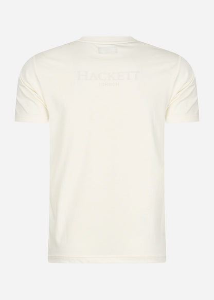 Hackett London T-shirts  Heritage logo tee - white 