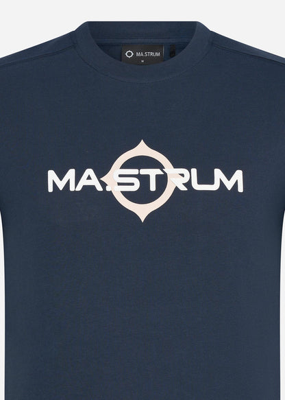 MA.Strum T-shirts  SS logo print tee - ink navy 