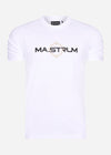 MA.Strum T-shirts  SS logo print tee - optic white 