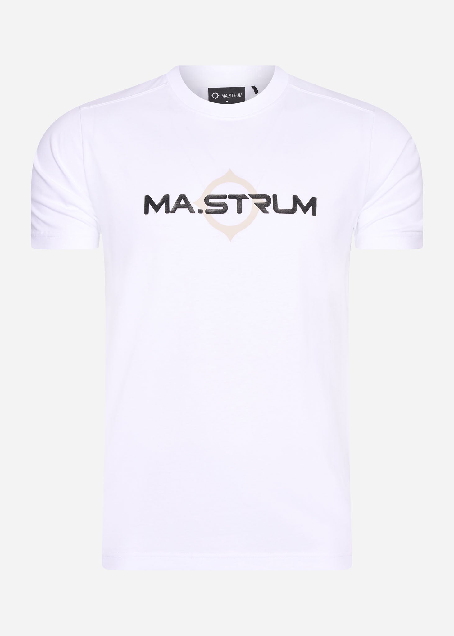 MA.Strum T-shirts  SS logo print tee - optic white 