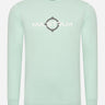 MA.Strum Longsleeve Tees  LS logo print tee - mist green 