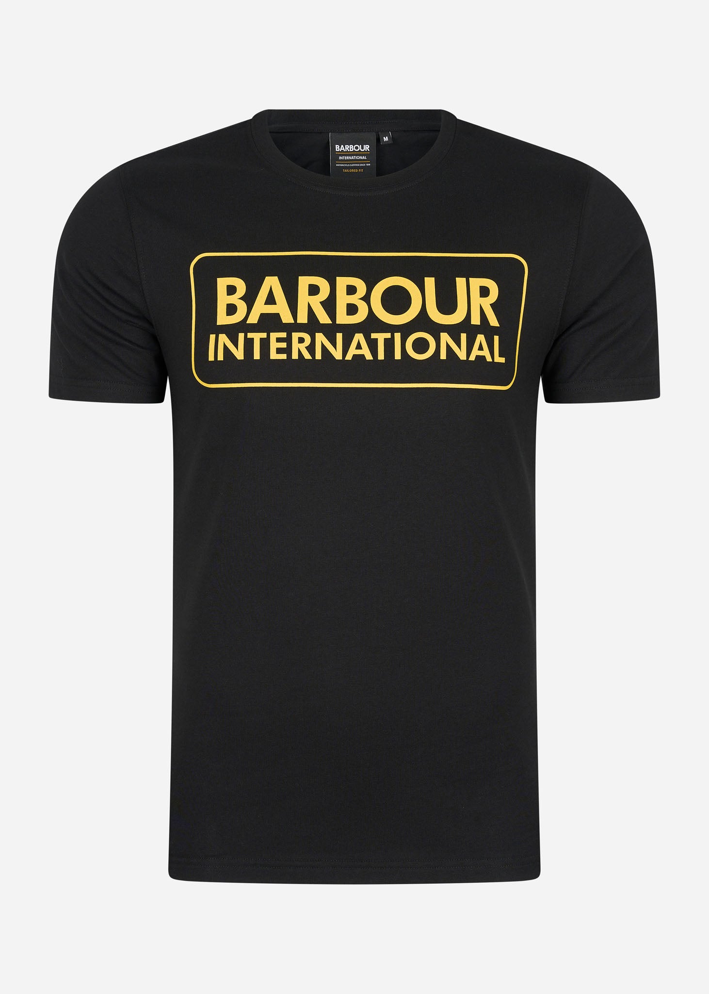 Barbour International T-shirts  Essential large logo tee - black 