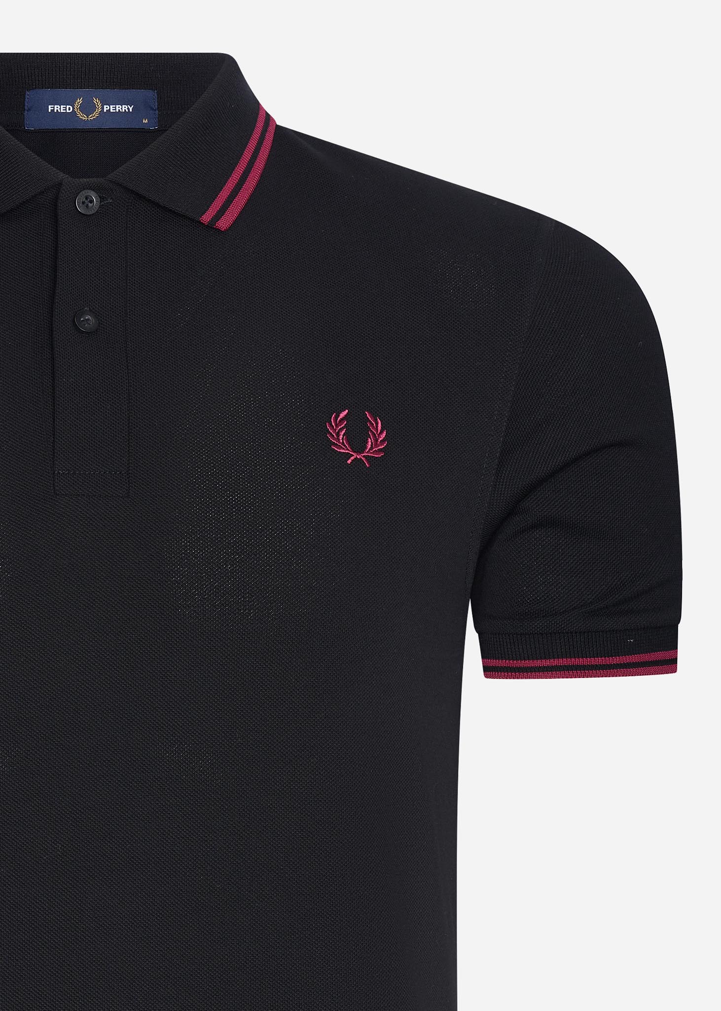 Fred Perry Polo's  Twin tipped fred perry shirt - black tawny port 