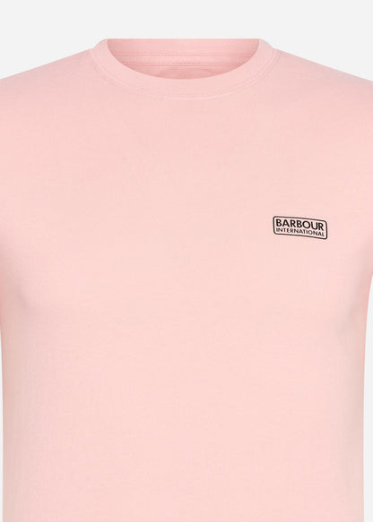 Barbour International T-shirts  Small logo tee - pink cinder 