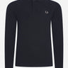 Fred Perry Longsleeve Polo's  Ls plain fred perry shirt- black chrome 