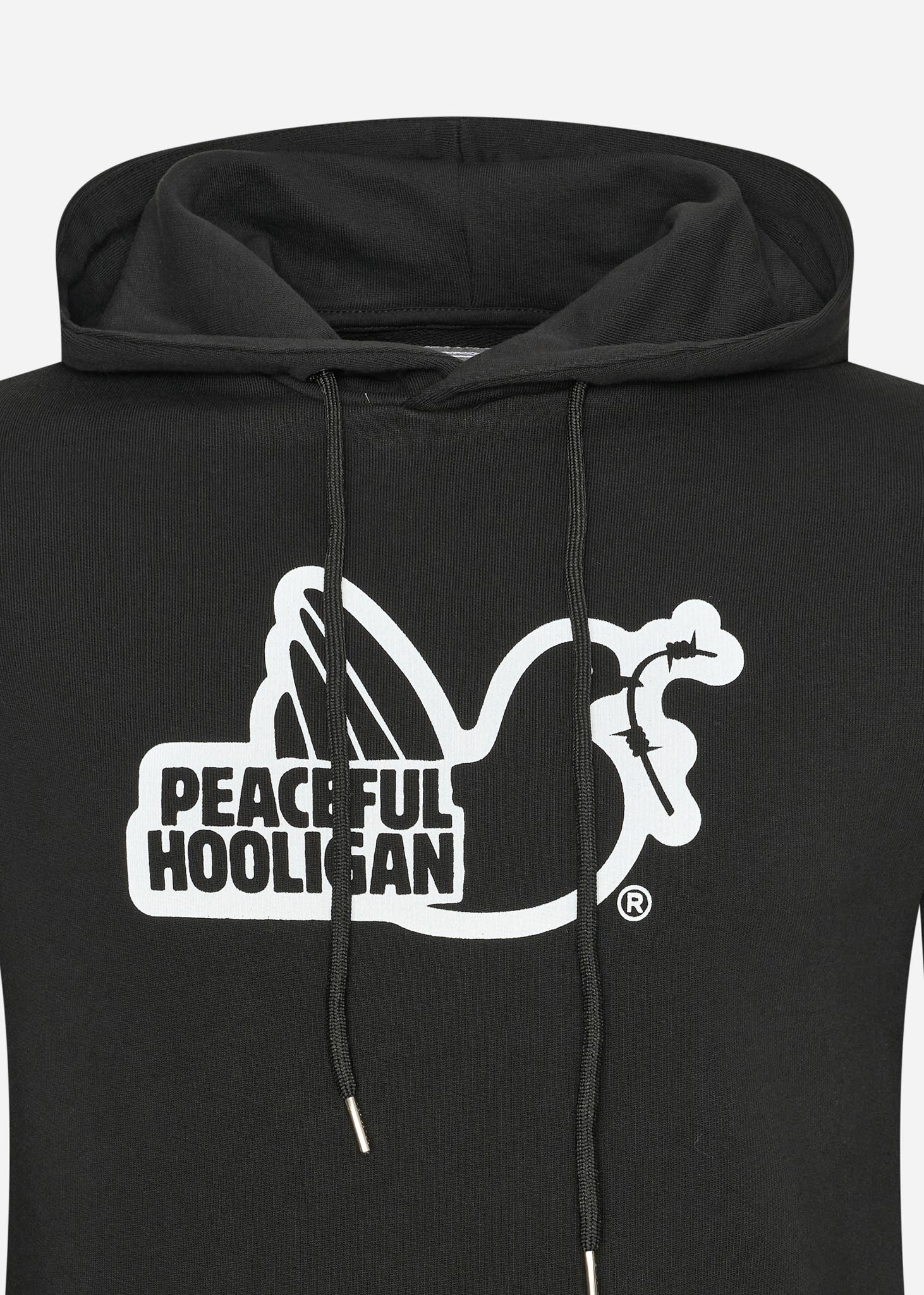 Peaceful Hooligan Hoodies  Outline hoodie - black 