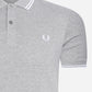 Fred Perry Polo's  Twin tipped fred perry shirt - steel marl white 