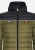 Ellesse Jassen  Lombardy 2 padded jacket - black khaki 