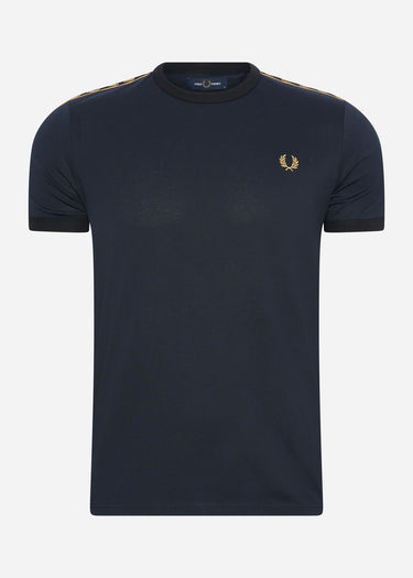 Fred Perry T-shirts  Gold taped ringer t-shirt - navy 