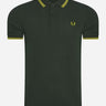 Fred Perry Polo's  Twin tipped fred perry shirt - brit green citron 
