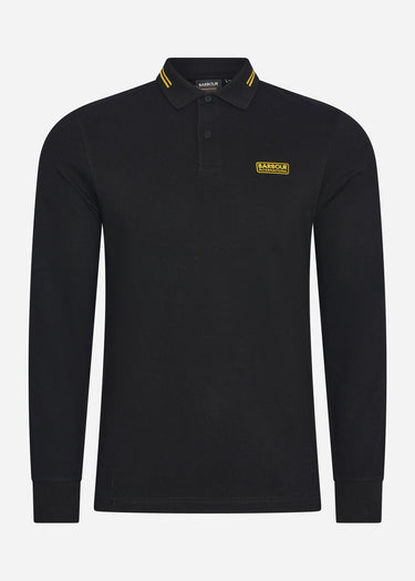 Barbour International Longsleeve Polo's  Legacy tipped ls polo - black 
