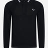 Fred Perry Longsleeve Polo's  LS twin tipped shirt - black 